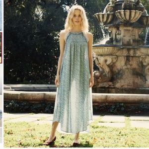 Doen Blue Floral Maxi Dress